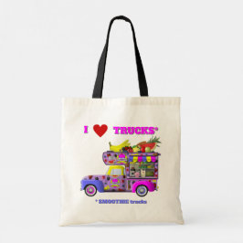 I Liebe LKW (Smoothie Trucks) Tote Tasche