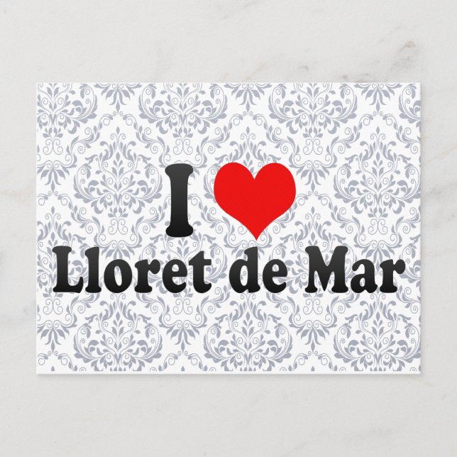 I Liebe Lloret de Mar, Spanien Postkarte (Vorderseite)