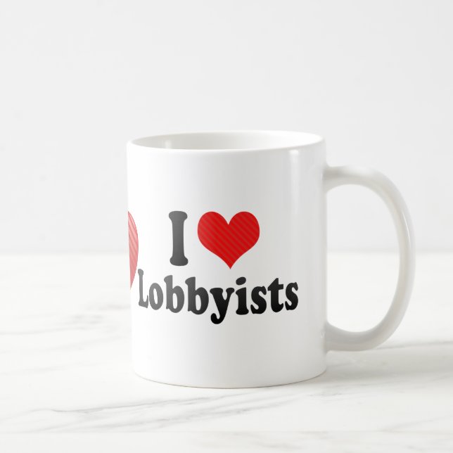 I Liebe-Lobbyisten Kaffeetasse (Rechts)