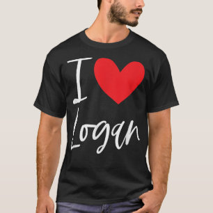 I Liebe Logan Name Personalisiert Boy Man BESTE FR T-Shirt