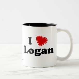 I Liebe Logan Zweifarbige Tasse