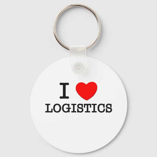 I Liebe Logistik Schlüsselanhänger (Vorderseite)