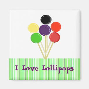 I Liebe Lollipops Magnet