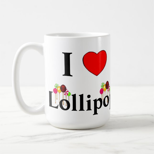 I Liebe Lollipops Tasse (Links)