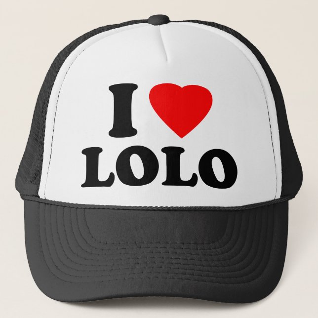 I Liebe Lolo Truckerkappe (Vorderseite)