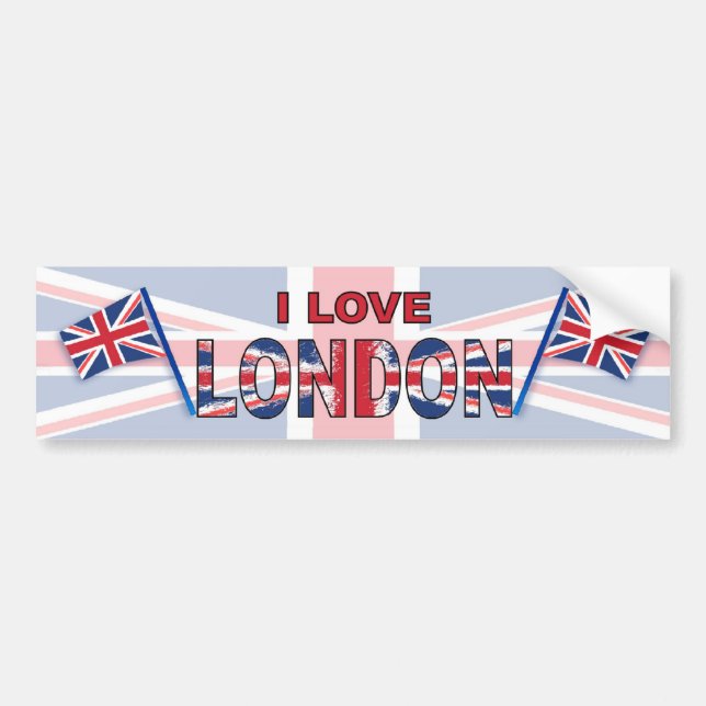 I Liebe London Autoaufkleber (Vorne)