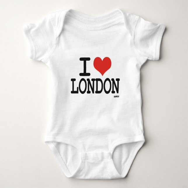 I Liebe London Baby Strampler (Vorderseite)