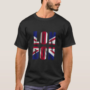 I Liebe London Heart United Kingdom Flag Pride 3 T-Shirt