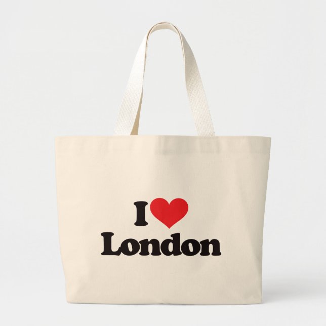 I Liebe London Jumbo Stoffbeutel (Vorne)