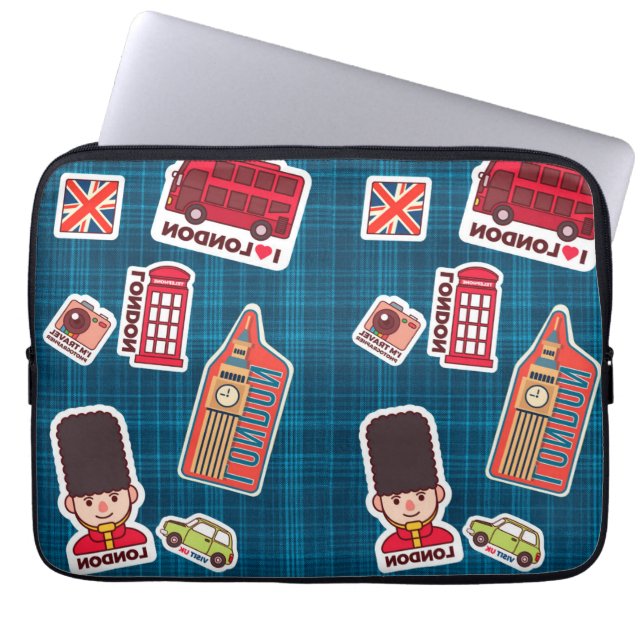 I Liebe London Laptopschutzhülle (Vorderseite)