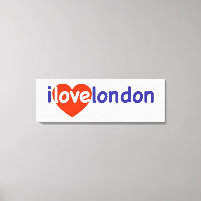 I Liebe London Leinwanddruck (Vorderseite)