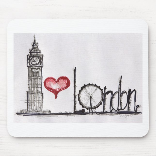 I Liebe London Mousepad (Vorne)