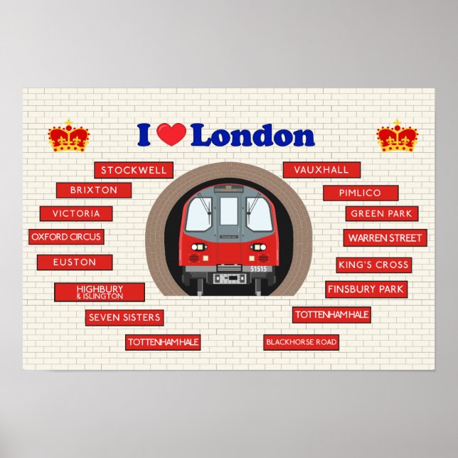I Liebe London Poster (Vorne)