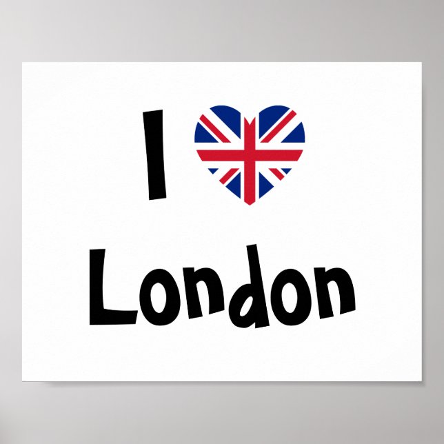 I Liebe London Poster (Vorne)