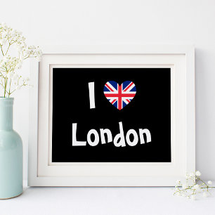 I Liebe London Poster