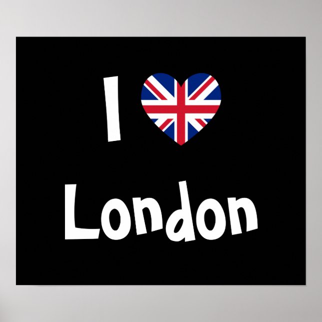 I Liebe London Poster (Vorne)