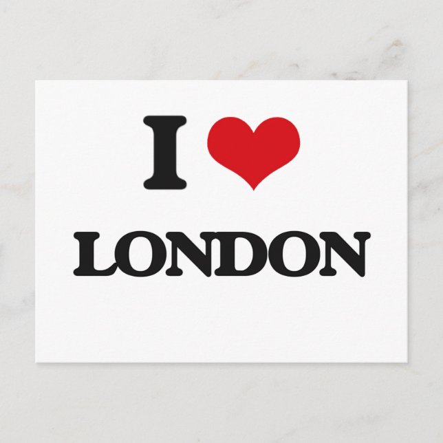 I Liebe London Postkarte (Vorderseite)