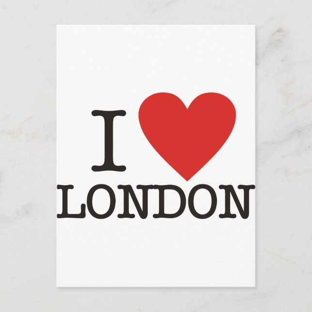 I Liebe London Postkarte (Vorderseite)