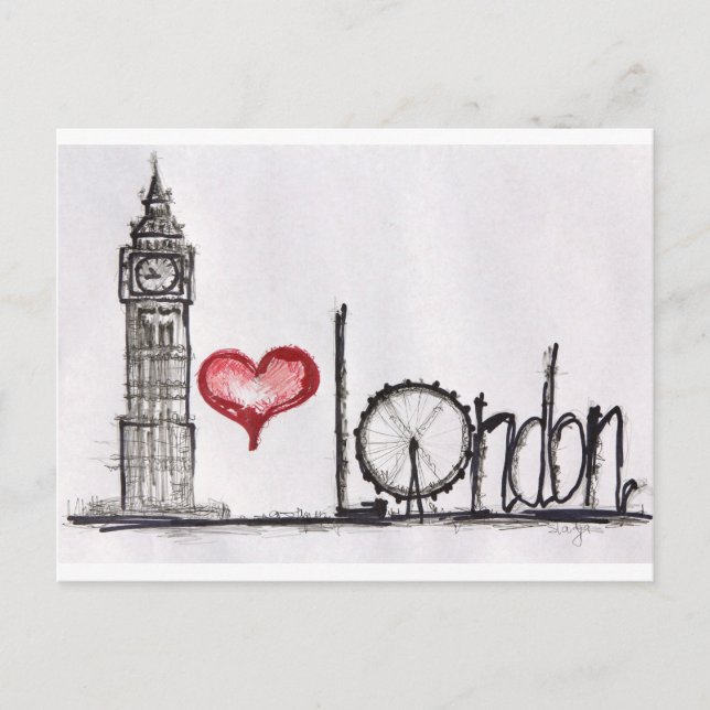 I Liebe London Postkarte