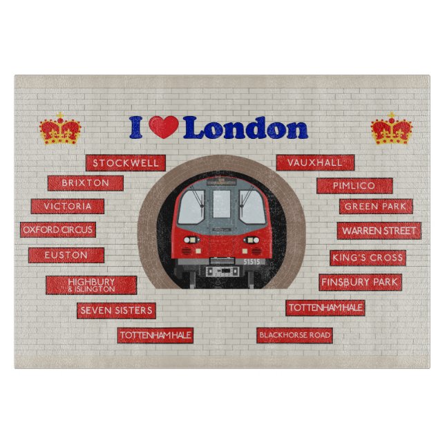 I Liebe London Schneidebrett (Vorderseite)