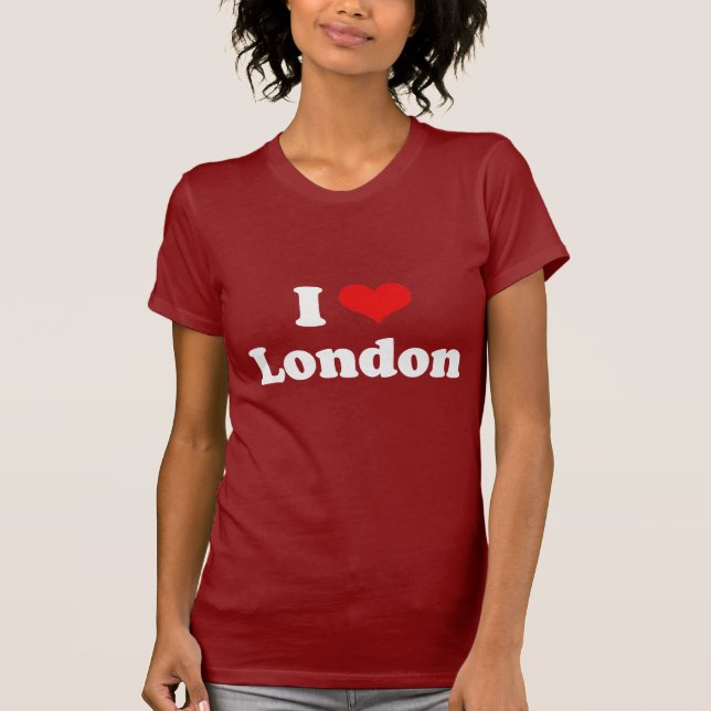I Liebe-London-T-Shirt Weiß-T-Shirt T-Shirt (Vorderseite)