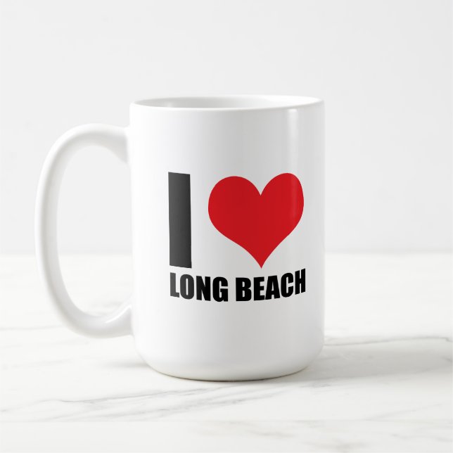 I Liebe Long Beach Kaffeetasse (Links)