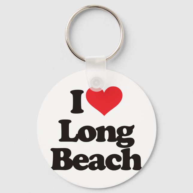 I Liebe Long Beach Schlüsselanhänger (Vorderseite)