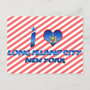 I Liebe Long Island City, New York Postkarte