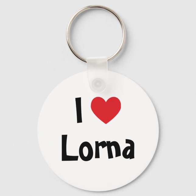 I Liebe Lorna Schlüsselanhänger (Vorderseite)