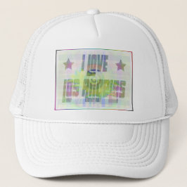 I LIEBE Los Angeles Beautiful Pastel Hat Truckerkappe