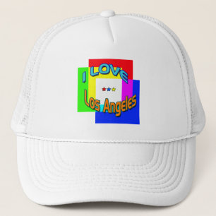 "I LIEBE Los Angeles Coloring 1" Hat Truckerkappe