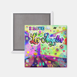 I LIEBE Los Angeles Cool Energy Magnet