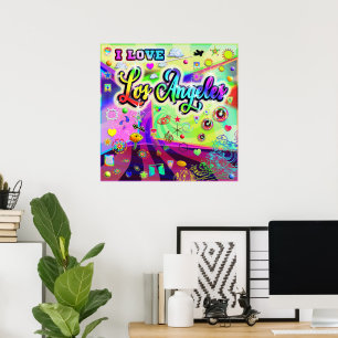I LIEBE Los Angeles Cool Energy Poster