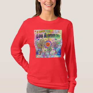 I LIEBE Los Angeles Deep Dream T - Shirt
