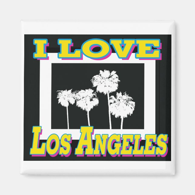 I LIEBE Los Angeles Design #5 Magnet (Vorne)