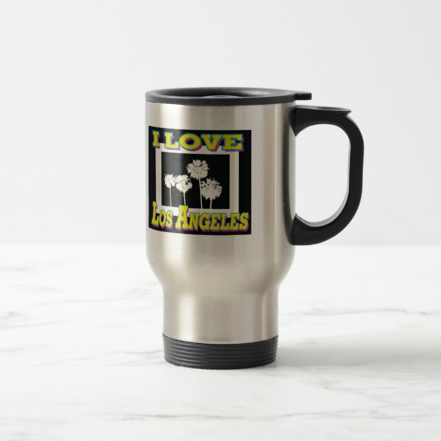I LIEBE Los Angeles Design #5 Reisebecher (Rechts)