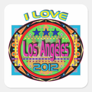 I LIEBE Los Angeles Emblem #1 2012 Sticker