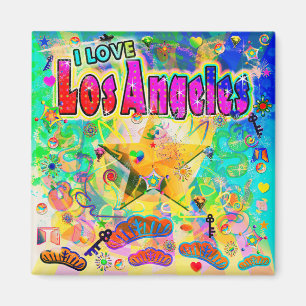 I LIEBE Los Angeles Epoch Hour Magnet