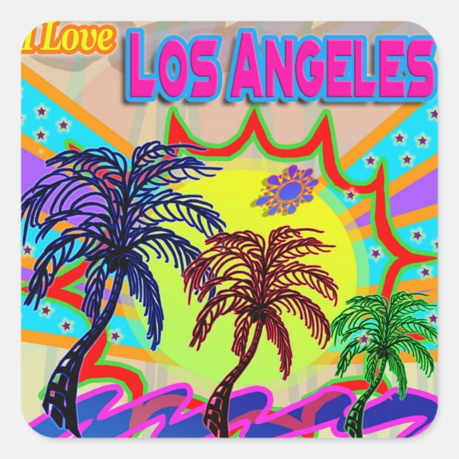 I LIEBE Los Angeles Eternal Sticker (Vorderseite)
