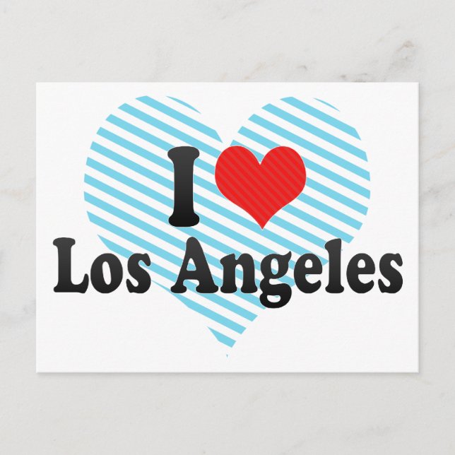 I Liebe Los Angeles Postkarte (Vorderseite)