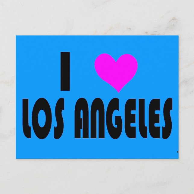 I Liebe Los Angeles Postkarte (Vorderseite)