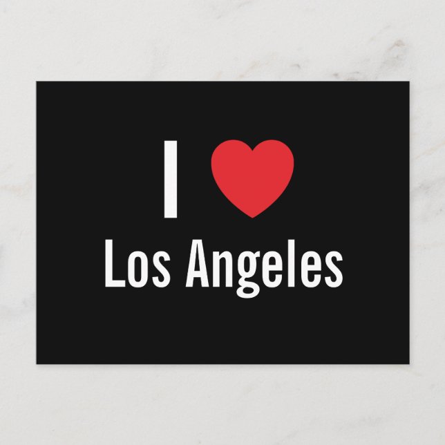 I Liebe Los Angeles Postkarte (Vorderseite)