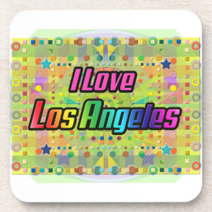 I Liebe Los Angeles Smile Bright Untersetzer