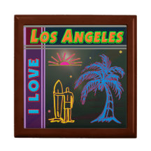 "I LIEBE Los Angeles" Sun Palm&Surfer Geschenkboxe