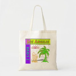 "I LIEBE Los Angeles" Sun Palm Tree&Surfer #2 Bag Tragetasche
