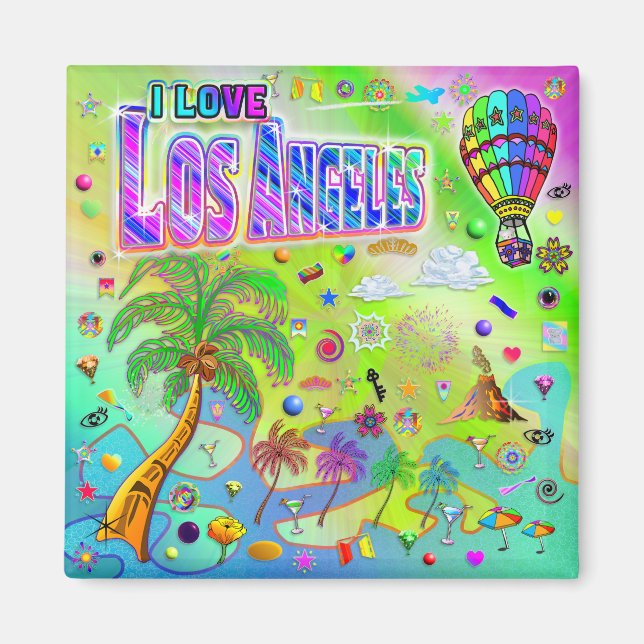 I LIEBE Los Angeles Timeless Melody Magnet (Vorne)