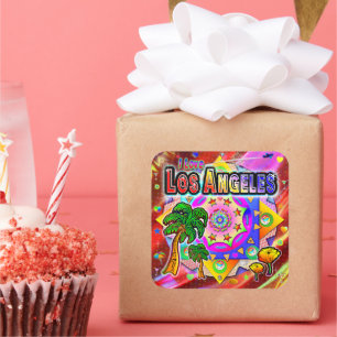 I LIEBE Los Angeles Tropical Friends Sticker