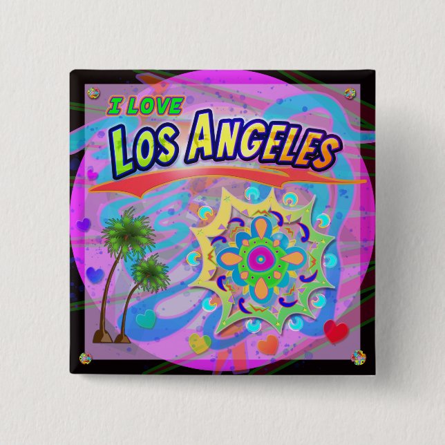 I LIEBE Los Angeles True Progress Button (Vorderseite)