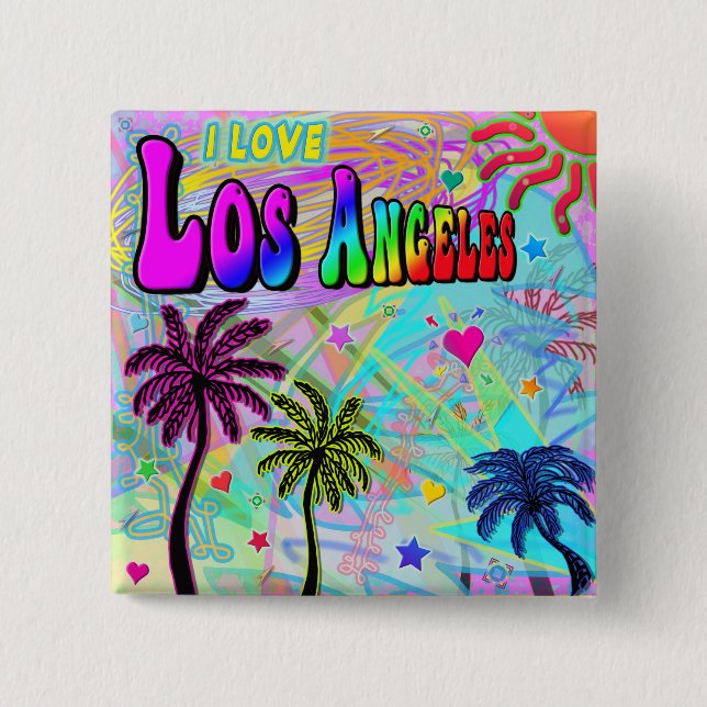 I LIEBE Los Angeles Vivid Romance Button (Vorderseite)