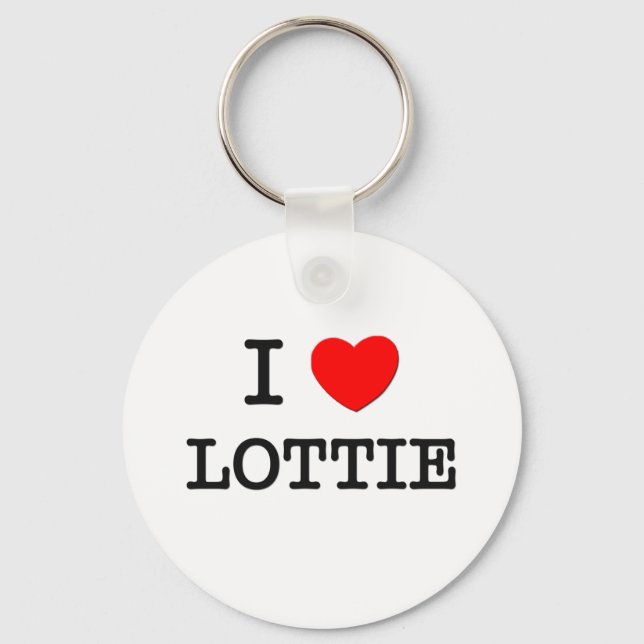 I Liebe Lottie Schlüsselanhänger (Vorderseite)